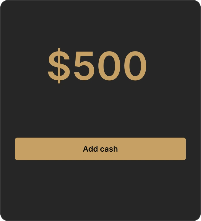 Step 2: Adding funds to CoinSpotX account
